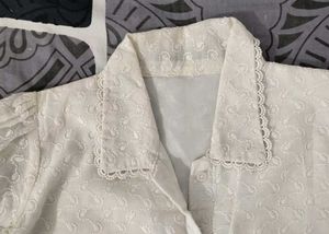 Elegant White Embroidered top