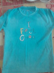 Turquoise "I Feel Good" T-Shirt
