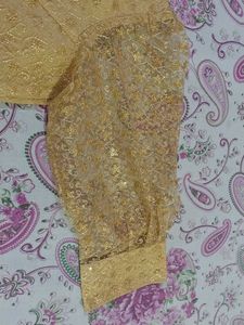 Golden Embellished Lehenga Set