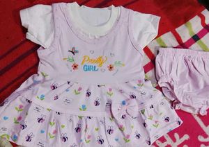 Baby Girl Dress Set - 6 Month