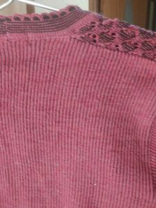 Elegant Pink Knitted Cardigan