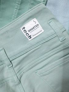 Mint Green Denim Jacket &amp; Jeans Set