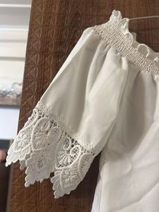 Chic White Off-Shoulder Lace Top