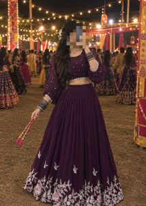 Deep Wine Lehenga Choli Set