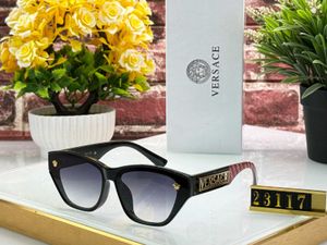Versace Black Cat-Eye Sunglasses