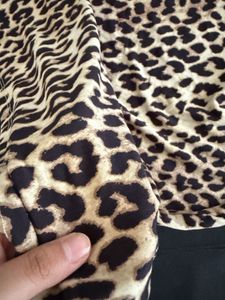 Leopard Print Ruched Dress