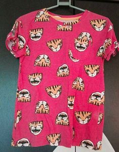Cute Tiger Print Tee