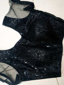 brand new unused Sparkling Black Sequin Top