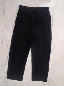 Chic Black Butterfly Jeans