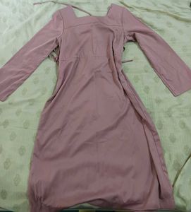 Elegant Mauve Midi Dress