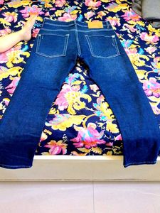 Dark Blue Rough Denim Jean