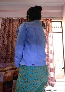 Denim Blue Jacket For Summer And Winter