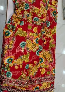 Vibrant Floral elegant frock pant