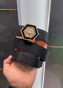 Stefano Ricci Black Belt with Lion Buckle