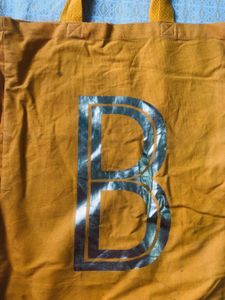 Orange 'B' Tote Bag