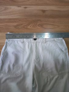 White Denim Cargo Pants