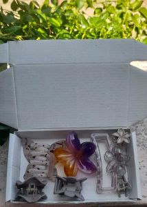 Set of 7 Fashion Hair Claw Clips