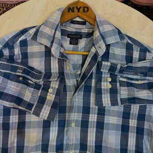 GANT Men's Plaid Button-Down Shirt