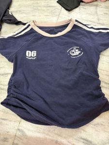 Casual Navy Blue T-Shirt