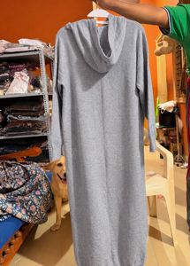 Comfy Grey Hoodie Dress