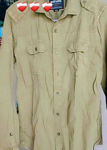 Men's Olive Green Casual Shirt