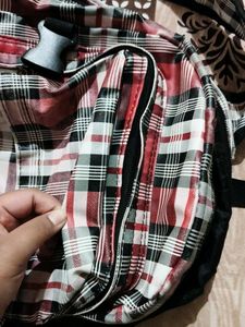 Stylish Plaid Backpack