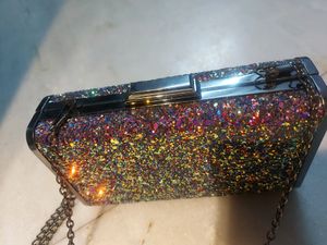 💎❤LOGUS Acrylic Metallic Clutch