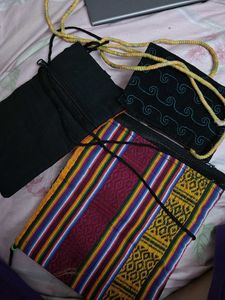 Boho Embellished pouches Set
