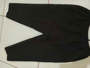 brown Joggers with Zipper Ankle