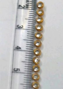 Iron pasting golden stone lace Stylish Rhinestone