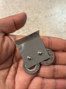 Stylish Silver Hoop Earrings