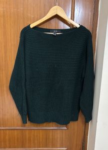 Forever 21 Bottle Green Pullover/ Sweater