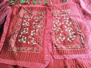 bridal embroidered bedding set