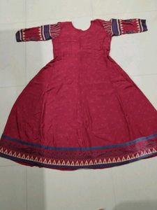 Elegant Red Ethnic Kurta Set with Dupatta