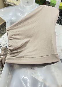 Stylish One-Shoulder Ruched Top