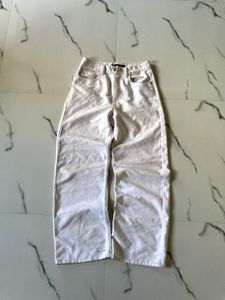 White Wide Leg Jeans