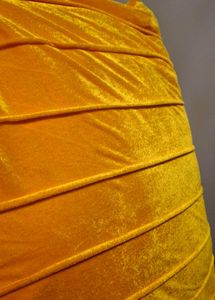 Set of 4 Yellow Plush 65cm x65cm Cushion Covers
