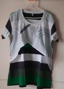 Stylish Striped Cotton T shirt