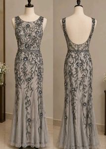 Elegant Beaded Gown embellished