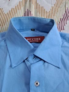 Light Blue Short Sleeve Men's Shirt