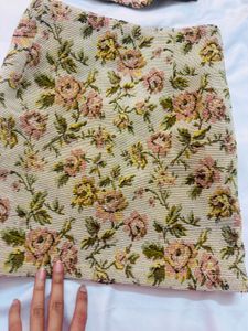 Floral Co-ord Set: Top &amp; Skirt