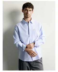 Zara Man Light Blue Slim Fit Shirt