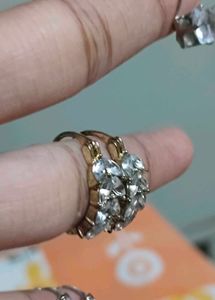 Savana Elegant Crystal Leaf Hoop Earrings