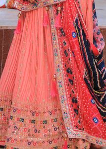 Beautiful Pink Embroidered 💗 lehngha