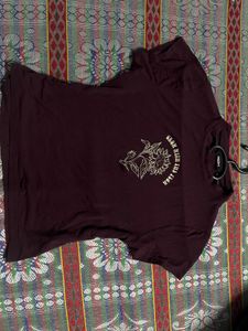 Maroon Graphic T-Shirt