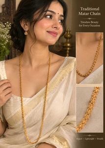 Gold Toned Long Chain