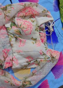 Elegant Floral Ready to wear Print Saree