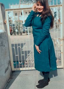 Women Dark Blue Kurta