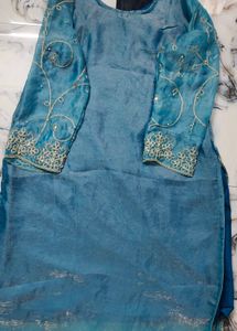 Beautiful Teal Kurta Set with Dupatta🩵💙
