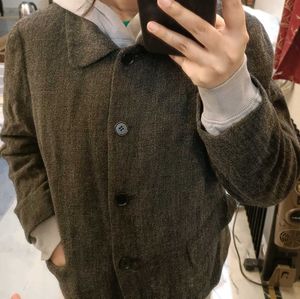 timeless vintage tweed blazer from japan